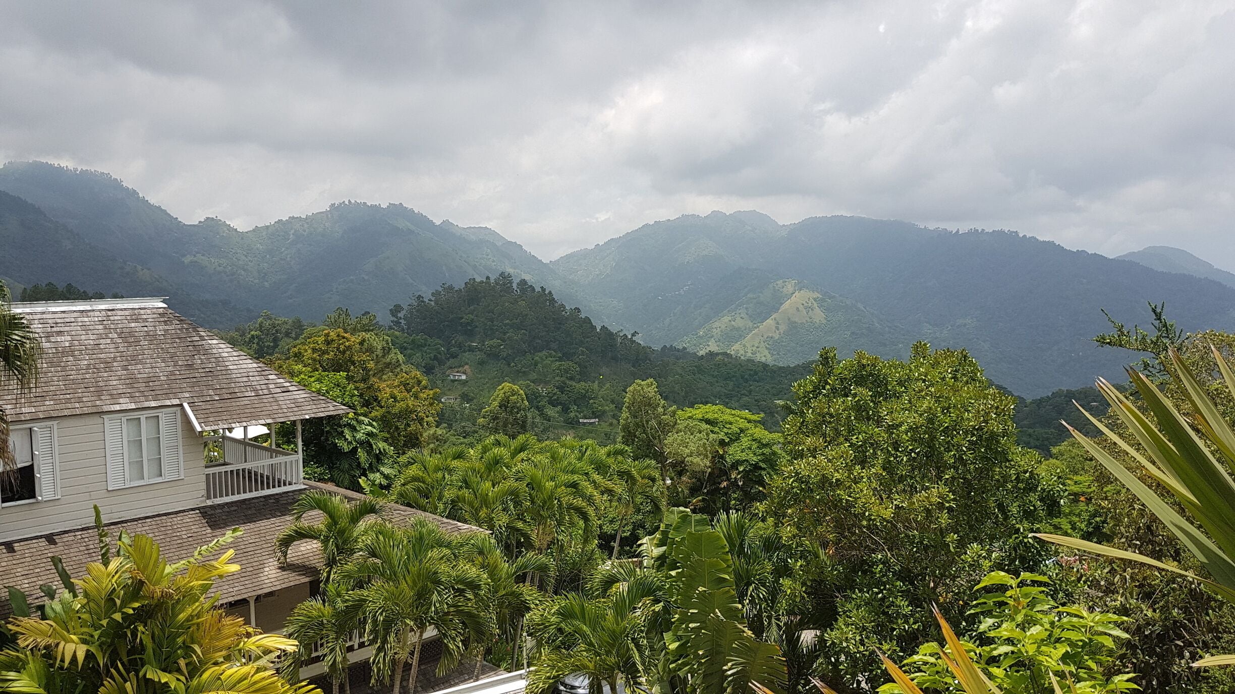 The view of the Blue Mountains from Strawberry Hill