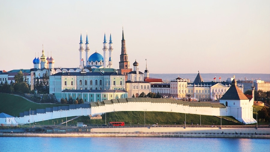 Kazan, Republic of Tatarstan, Russia. View of the Kazan Kremlin