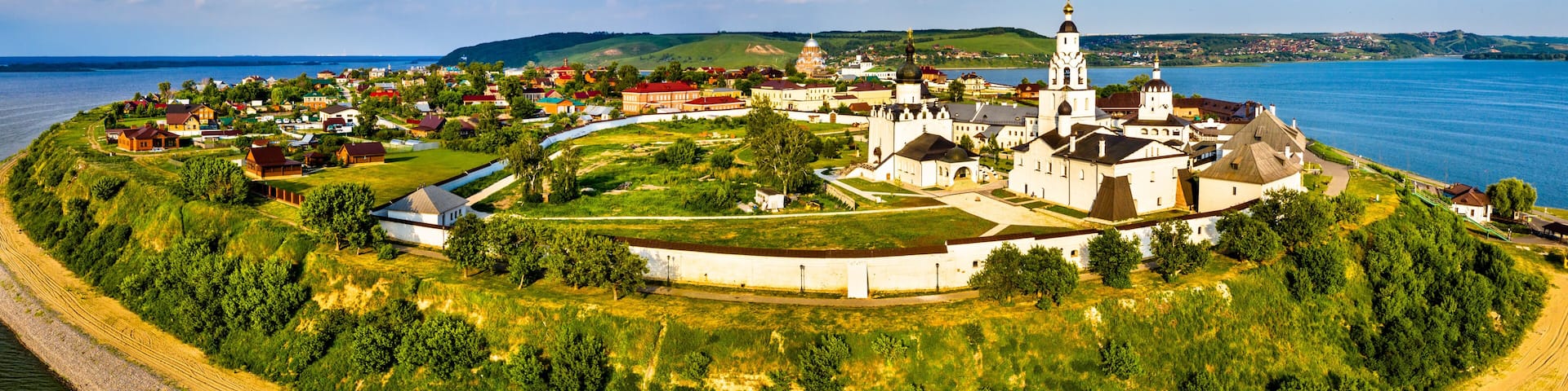 The Assumption Cathedral and Monastery in the town-island of Sviyazhsk in Russia