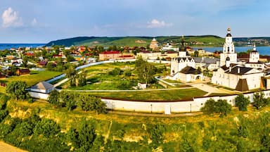 The Assumption Cathedral and Monastery in the town-island of Sviyazhsk in Russia