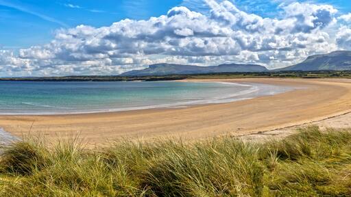 Lonely Mullaghmore Beach in County Sligo, Ireland