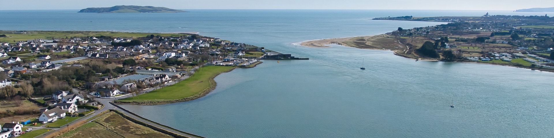 rogerstown river estuary in north county dublin, ireland