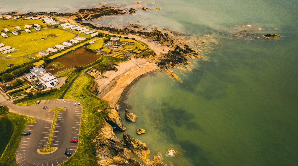 Aerial view of Donabate beach , Dublin, Ireland