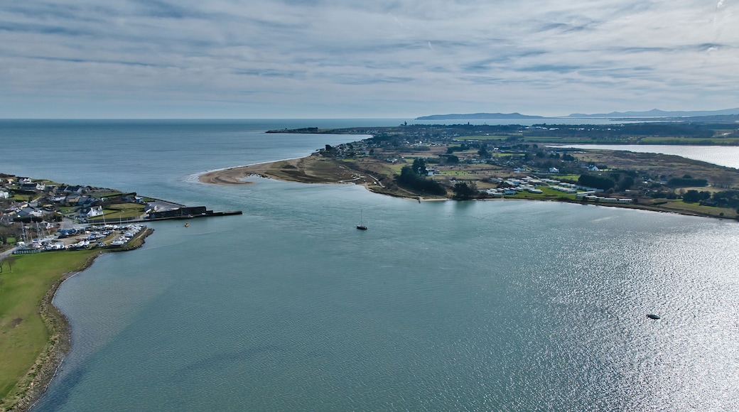 rogerstown river estuary in north county dublin, ireland
