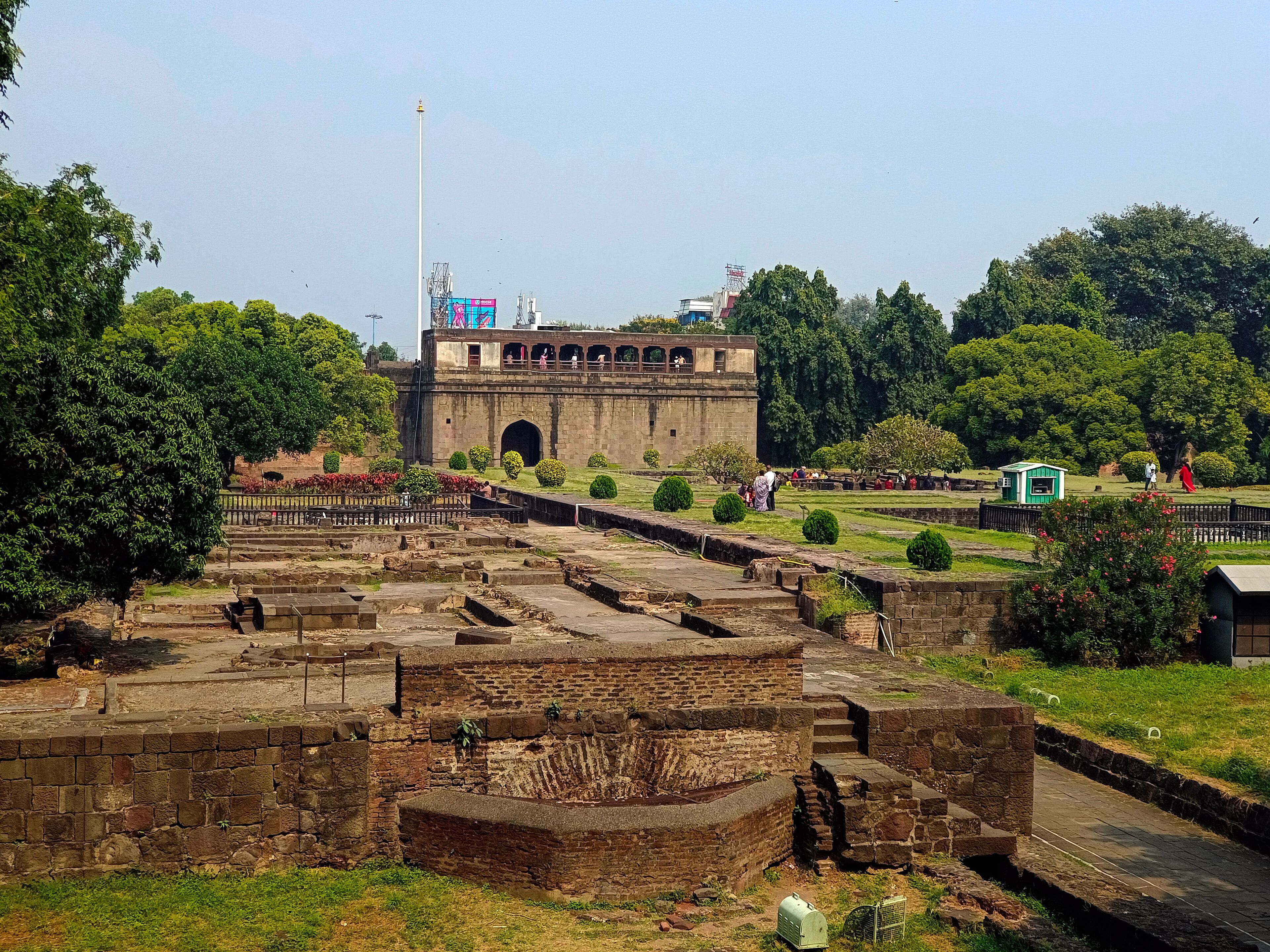 Pune, Maharashtra, India - 31 October 2024. Shaniwar Wada is a historical fortification in the city of Pune, India. Built in 1732, it was the great seat of the Peshwas of the Maratha Empire.