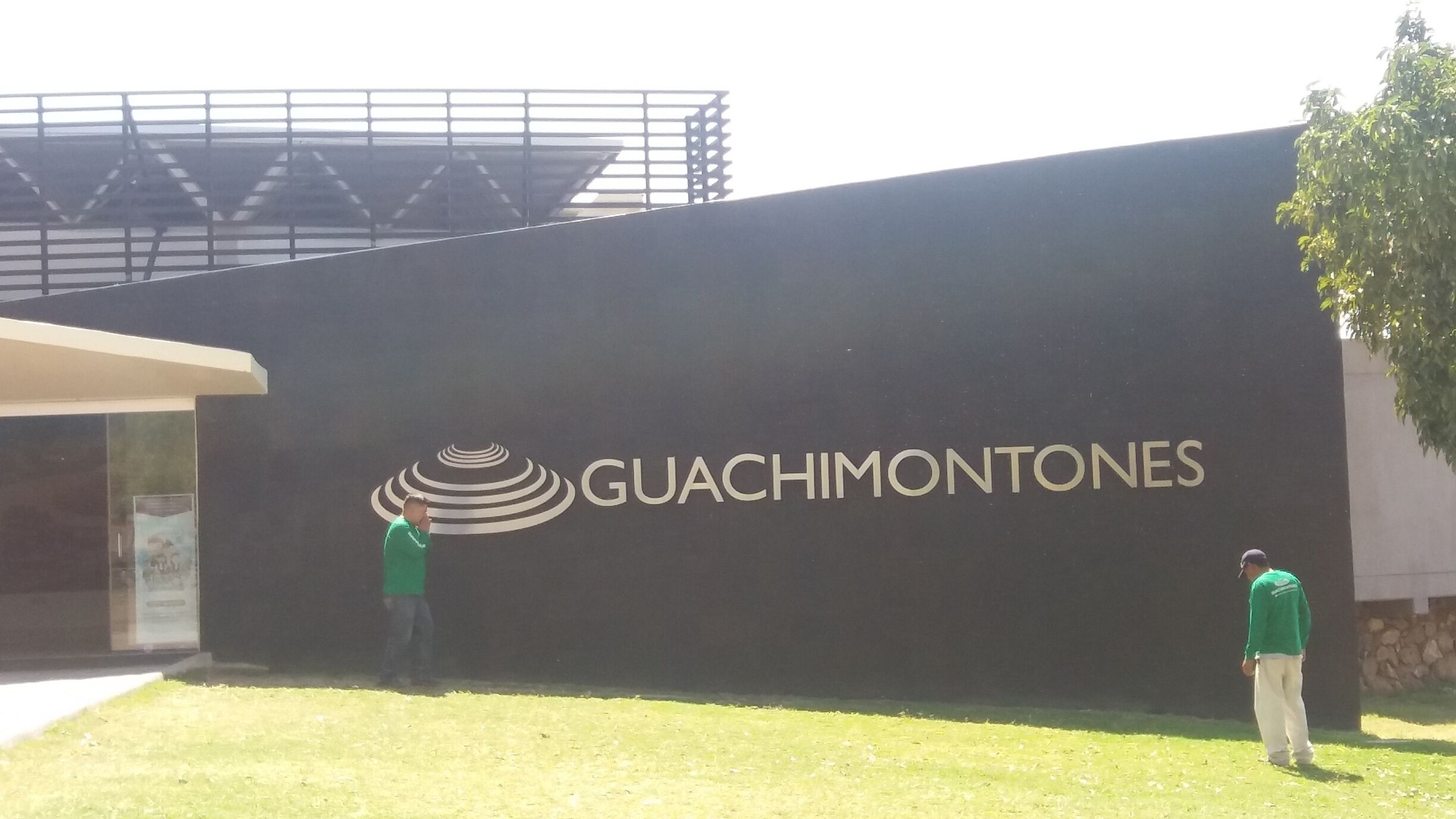 Visiting newly discovered pyramids.  