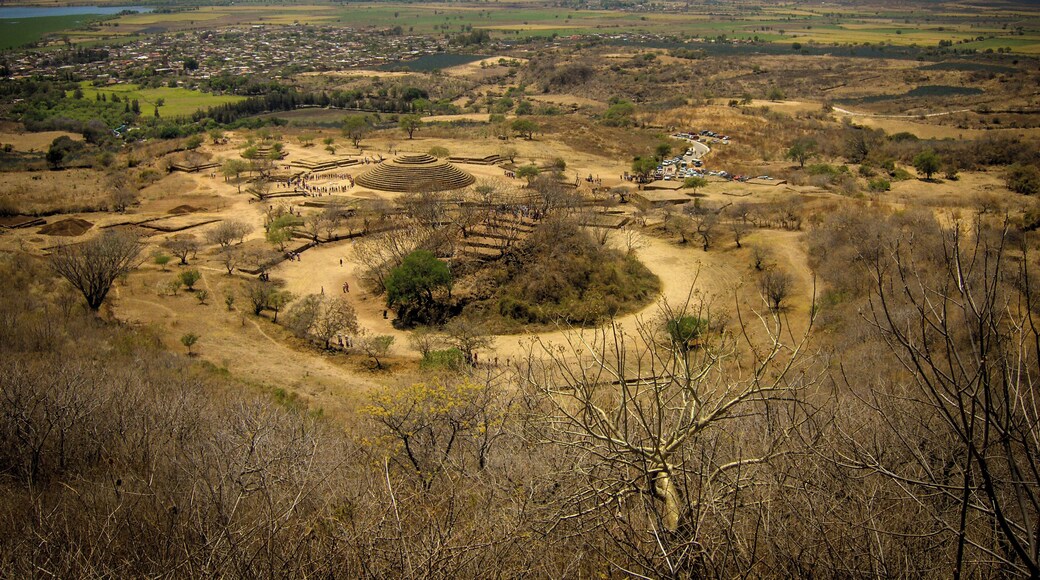 The ancient ruins of Guachimontones are among the most bizarre pyramids in the World. With round shapes and a build in a mountain anphitheater (from which the picture was taken), little is known about this civilization and its rounded structures #GreatOutdoors.