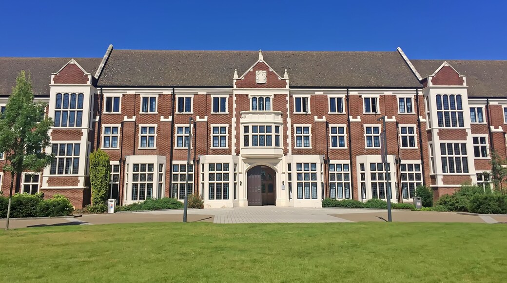 loughborough university campus landscape, loughborough, UK.