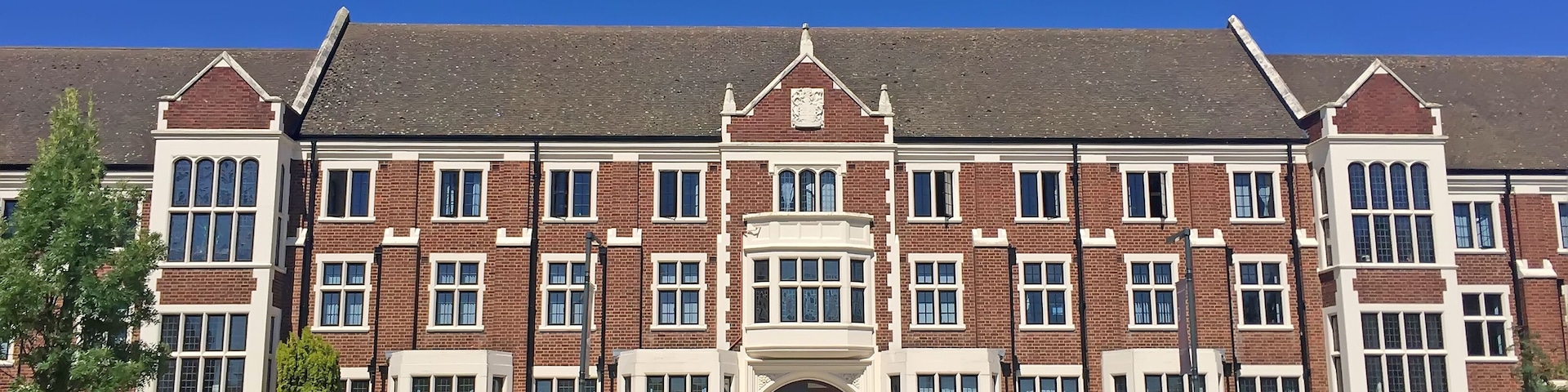 loughborough university campus landscape, loughborough, UK.