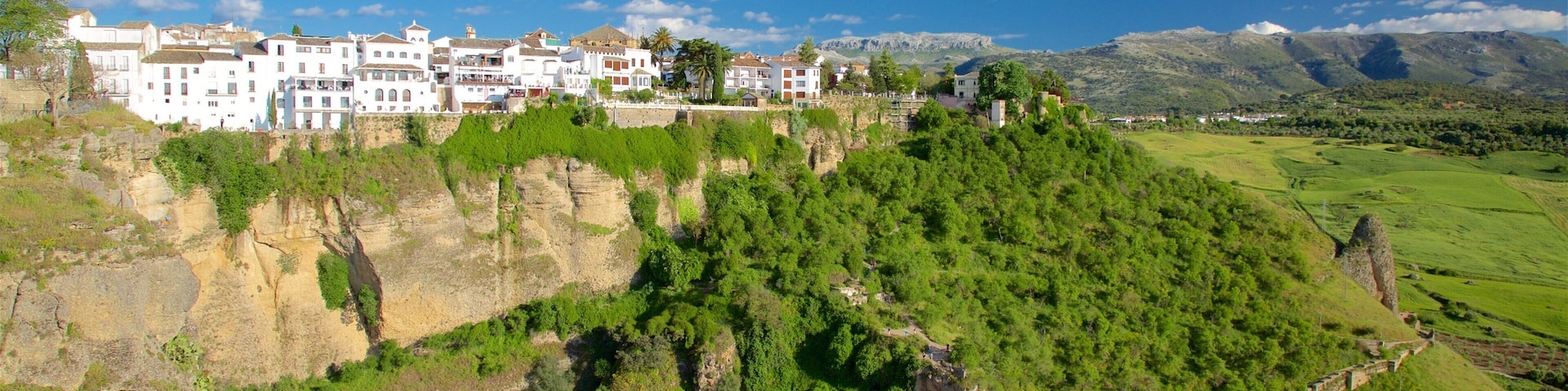 El Tajo Gorge caracterizando fazenda e paisagem
