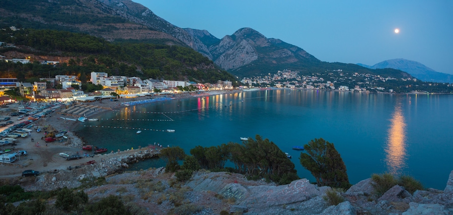 Montenegro. Sutomore, view from the mountain