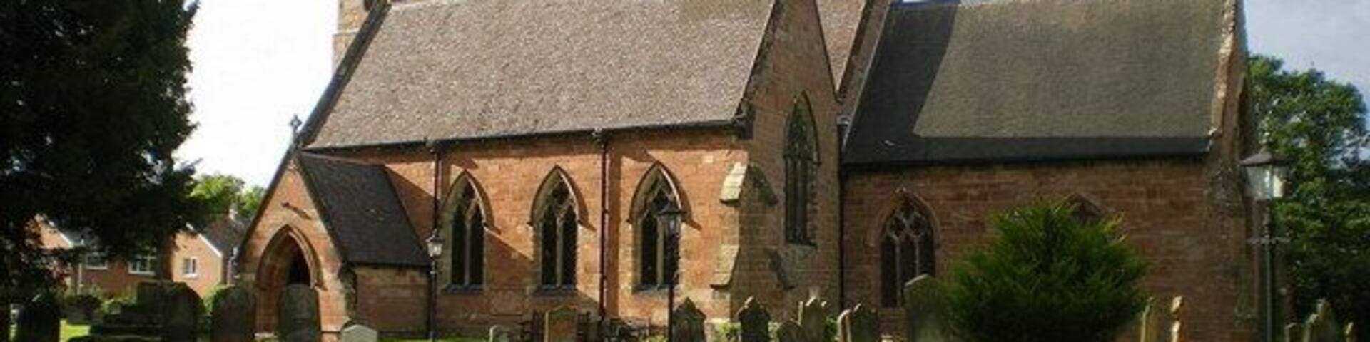 Parish church of St Mary Magdalene, Albrighton, east Shropshire, seen from the south