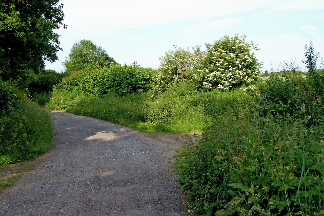 Hyde Mill Lane south-west of Brewood in Staffordshire
