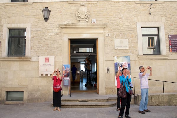 State Museum of San Marino which includes heritage elements as well as a small group of people