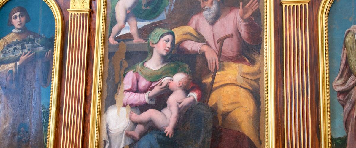 State Museum of San Marino featuring interior views and art