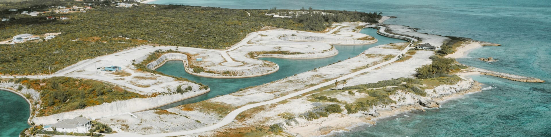 Aerial view of Rokers Point Settlement