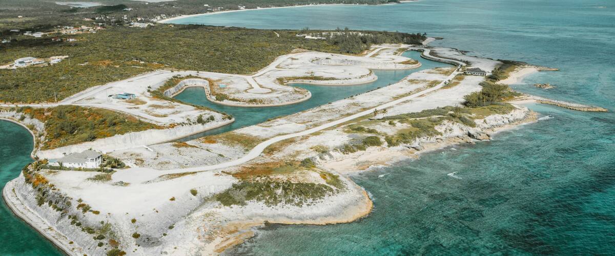 Aerial view of Rokers Point Settlement