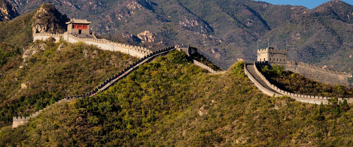 Juyongguan (Juyong Pass) of the Great Wall of China in the Changping District, about 50 kilometers from central Beijing, China