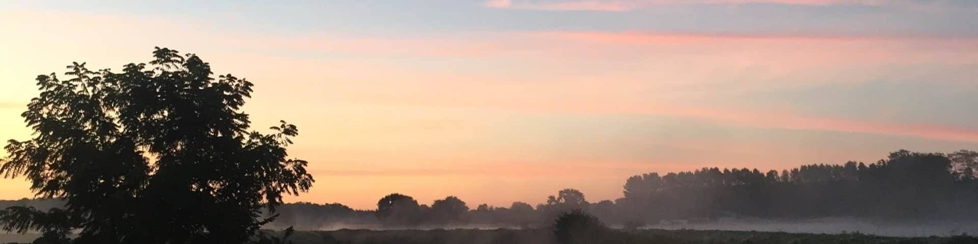 Promise of yet another beautiful day along the river Dijle!