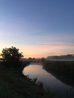 Promise of yet another beautiful day along the river Dijle!