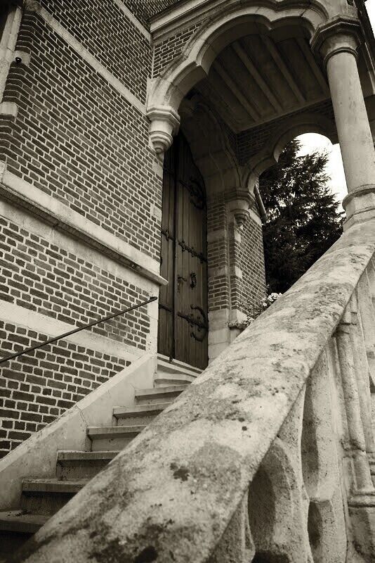 Stairs near the church of Rijmenam