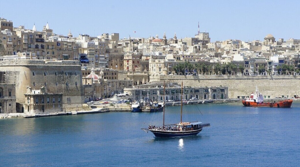 Valetta as seen from Senglea - across the Grand Harbour.