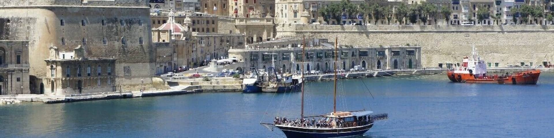 Valetta as seen from Senglea - across the Grand Harbour.