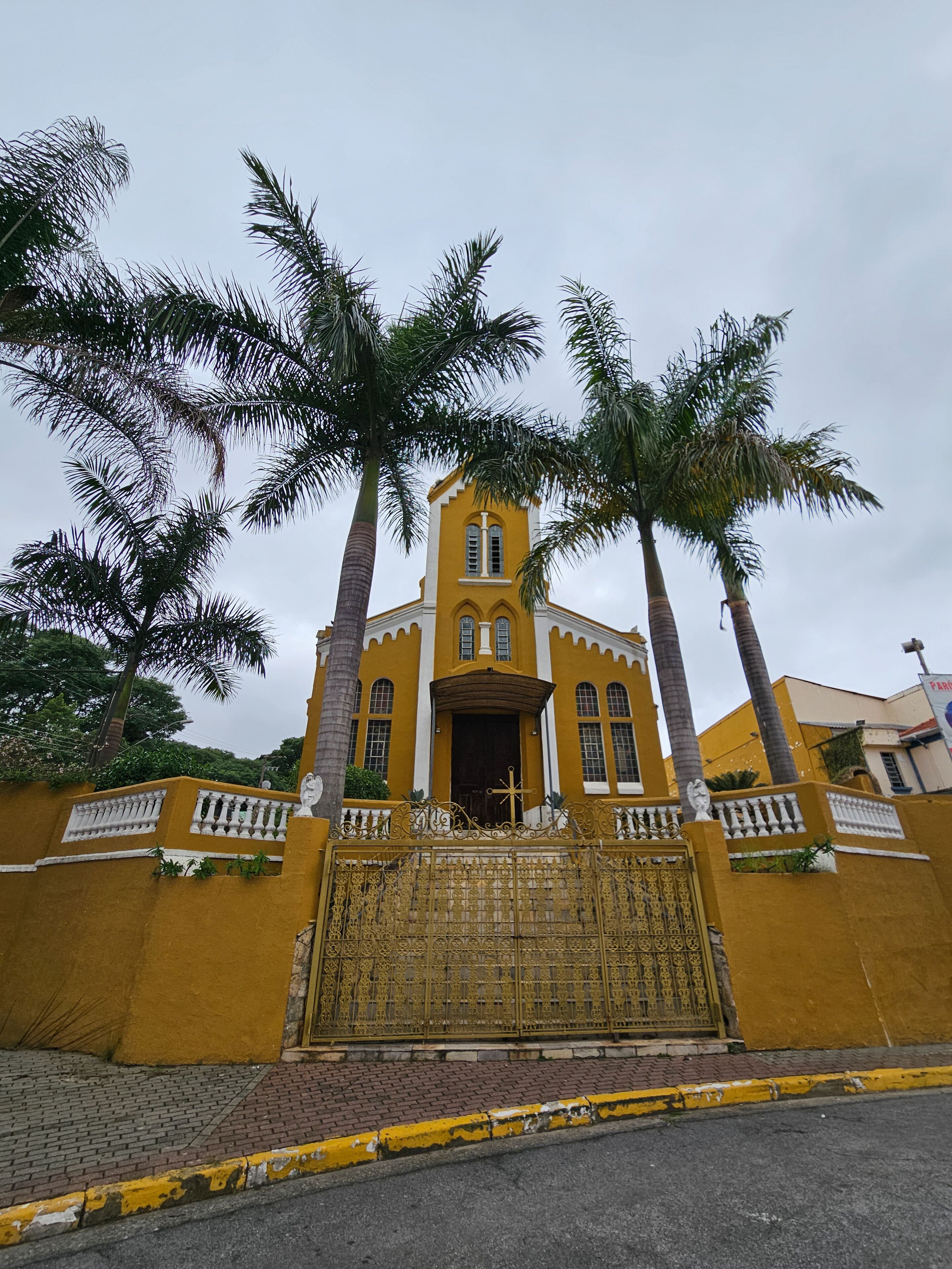 Main Church and Square in Poá, São Paulo, Brazil