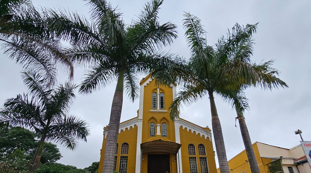 Main Church and Square in Poá, São Paulo, Brazil