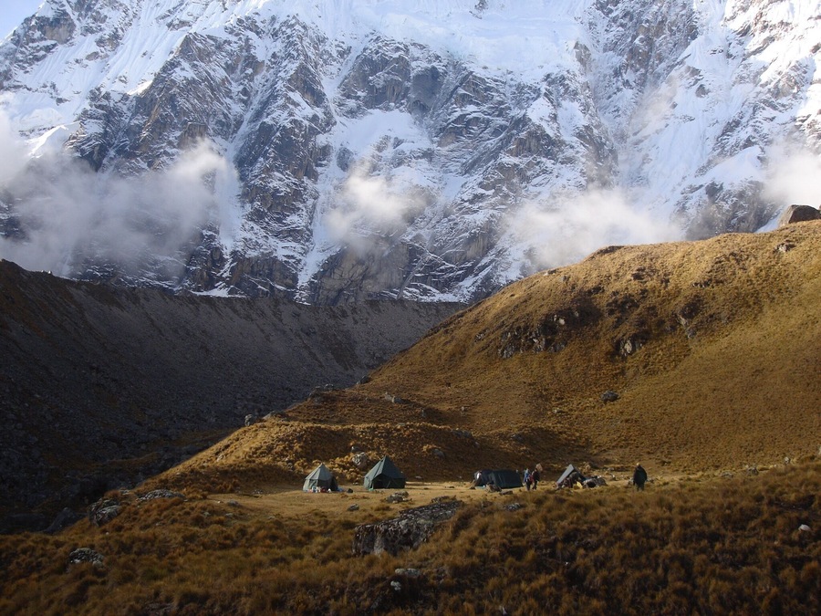 Day 3 campsite. That night the temperature dropped to -5 degrees Celsius. I slept in everything I had! Woke up to frost all over the tent. But it was a gorgeous night. A near full moon lit up the whole sky! didn't even need a flashlight.