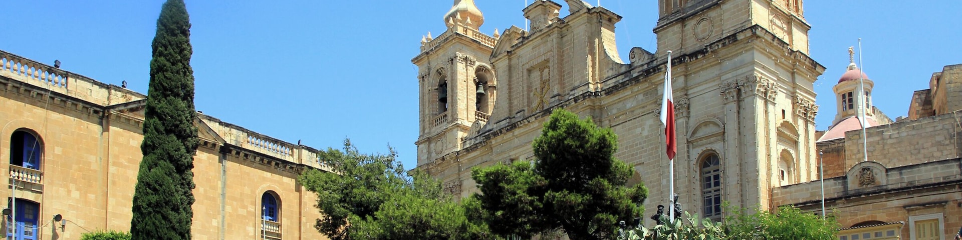 St. Lawrence's Church in the town Birgu, Malta