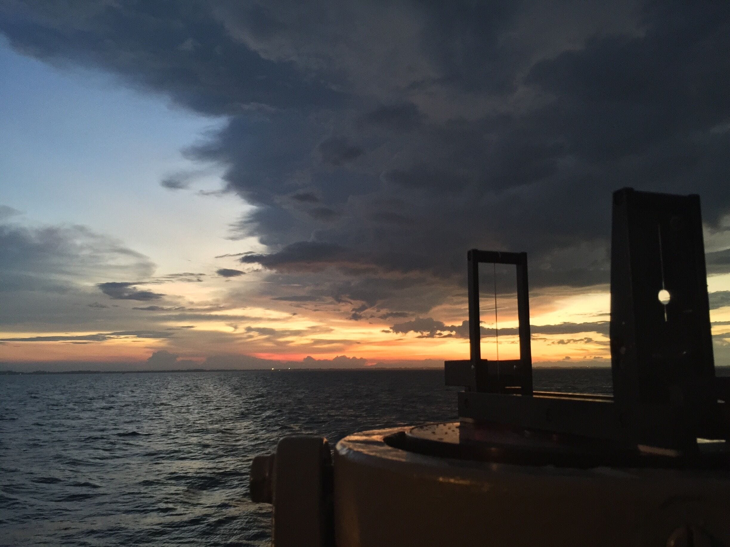 Sunset in Gulf of Thailand.