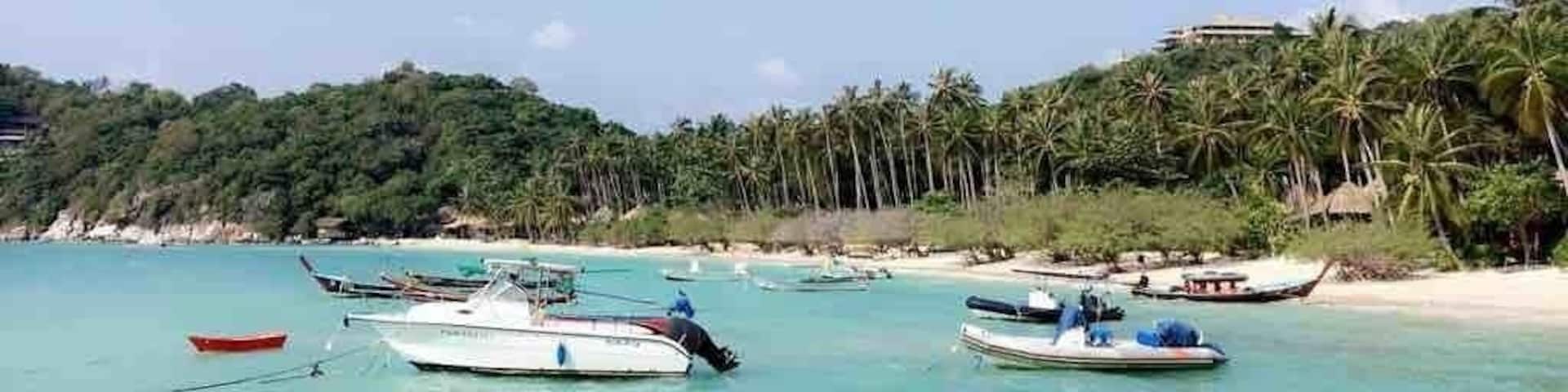 Koh Tao is one of Thailand’s top destinations. It means Turtles’ island, as many live near its shores. Great for diving and snorkeling.