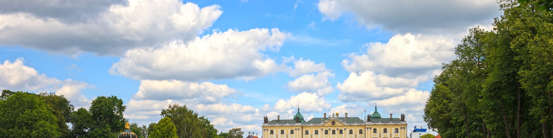 Gardens of the palace Branicki in Bialystok, Poland.