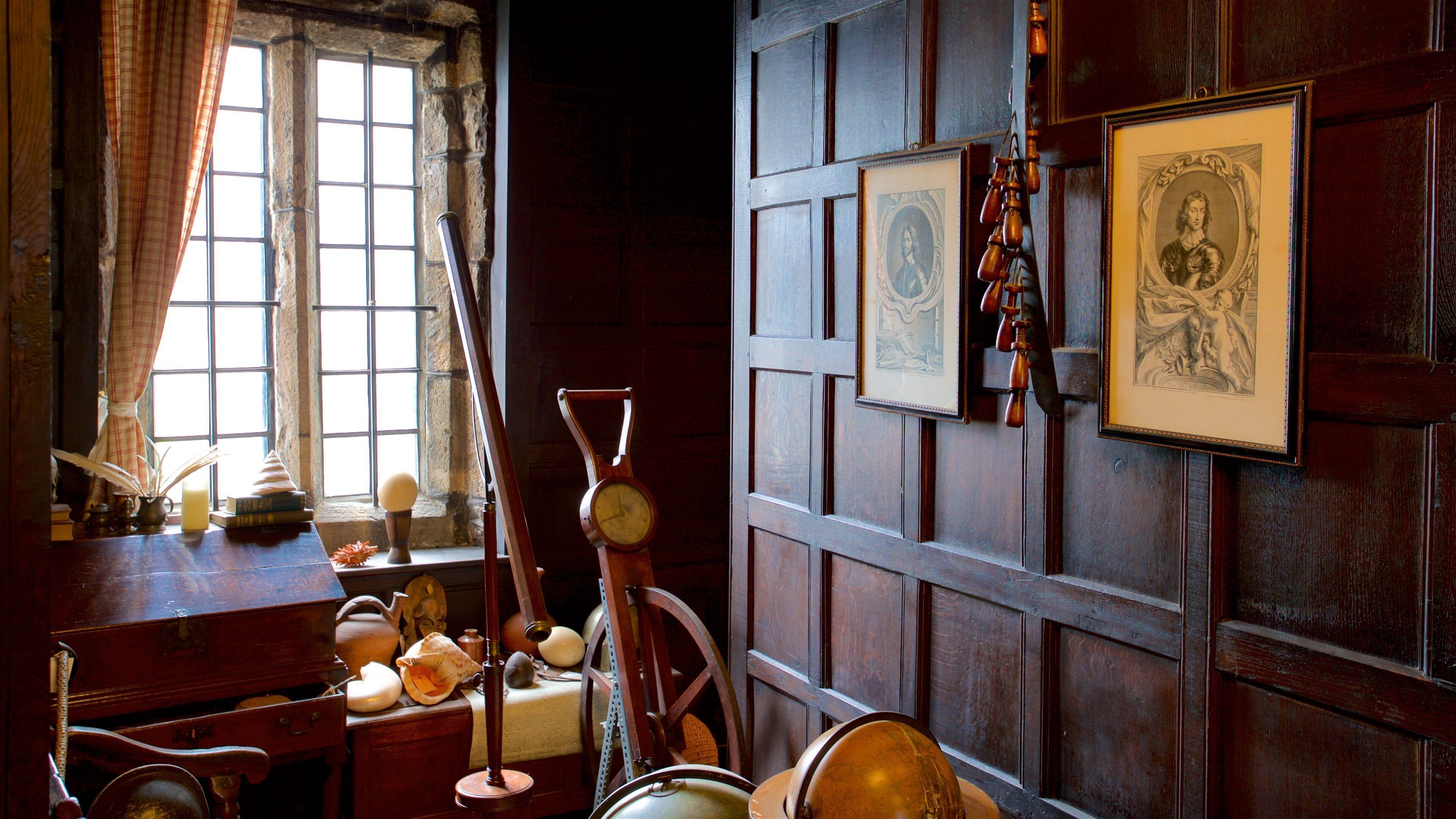 Bolling Hall Museum which includes interior views and heritage elements