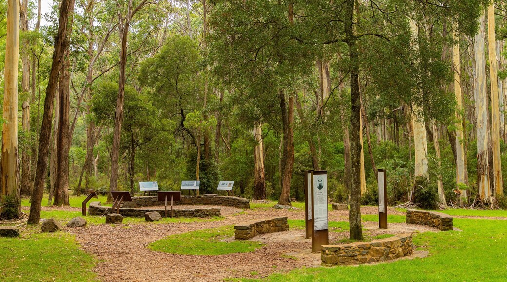 Stringybark Reserve which includes a park and signage