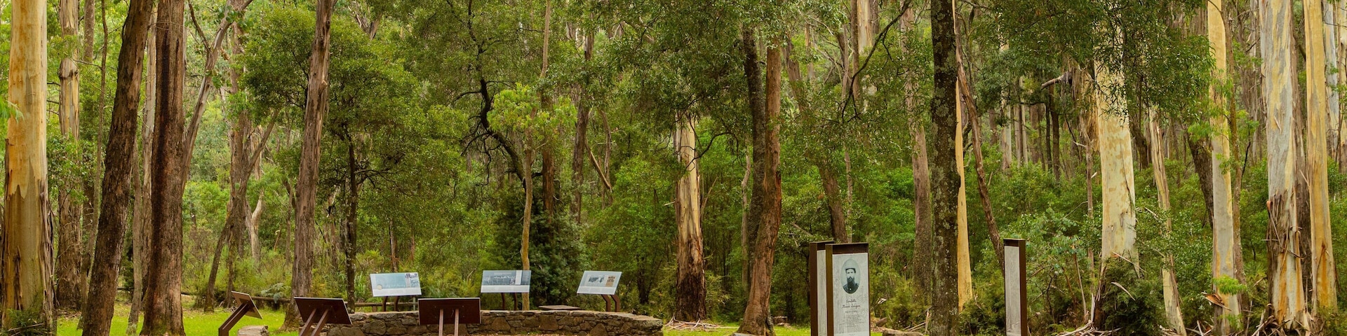 Stringybark Reserve which includes a park and signage
