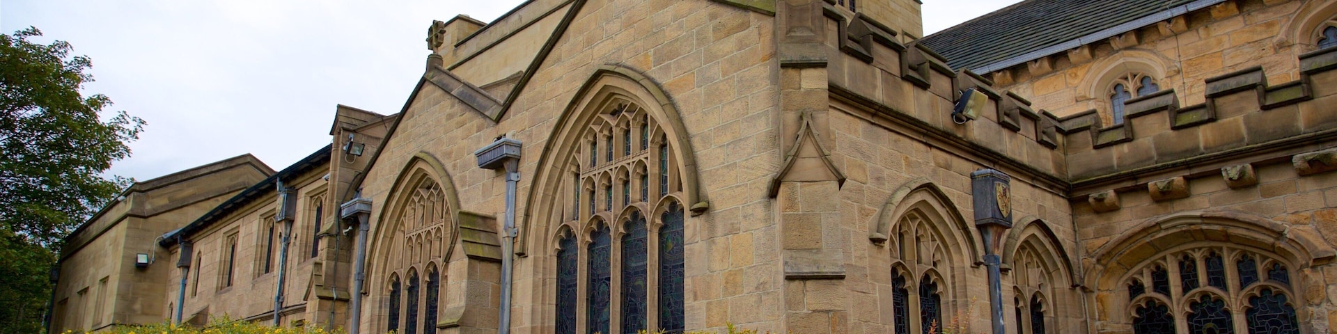 Bradford Cathedral which includes wildflowers and heritage elements