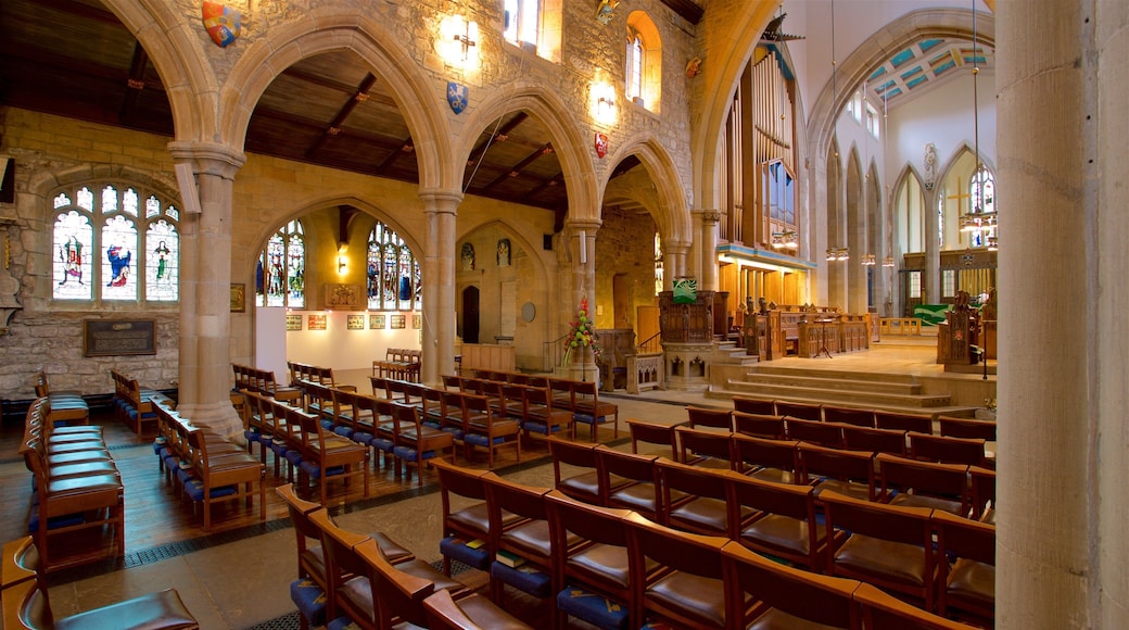 Cathédrale de Bradford qui includes église ou cathédrale, vues intérieures et patrimoine historique