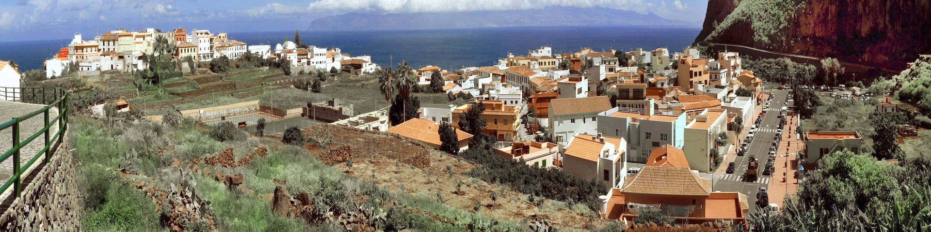 Agulo kleine Gemeinde auf der Insel La Gomera, Kanaren, Spanien, Europa, Panorama