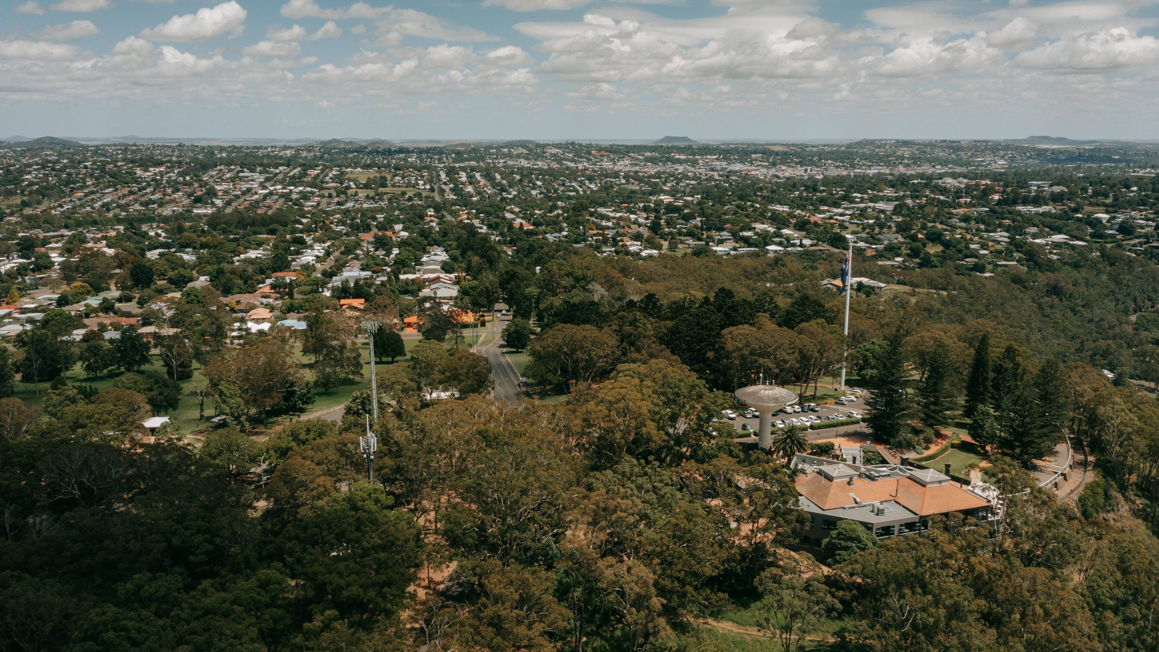 Picnic Point Park featuring landscape views and a small town or village