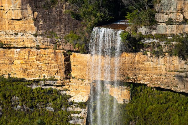 Bridal Veil Falls Nature Reserve featuring a gorge or canyon and a cascade