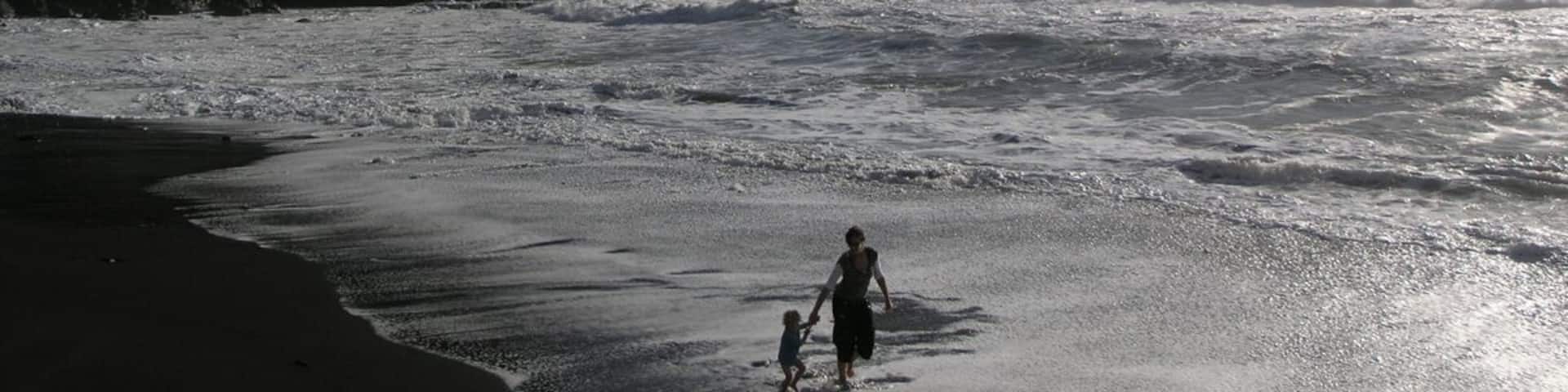 Vera y Vincent en la Playa de Alojera
