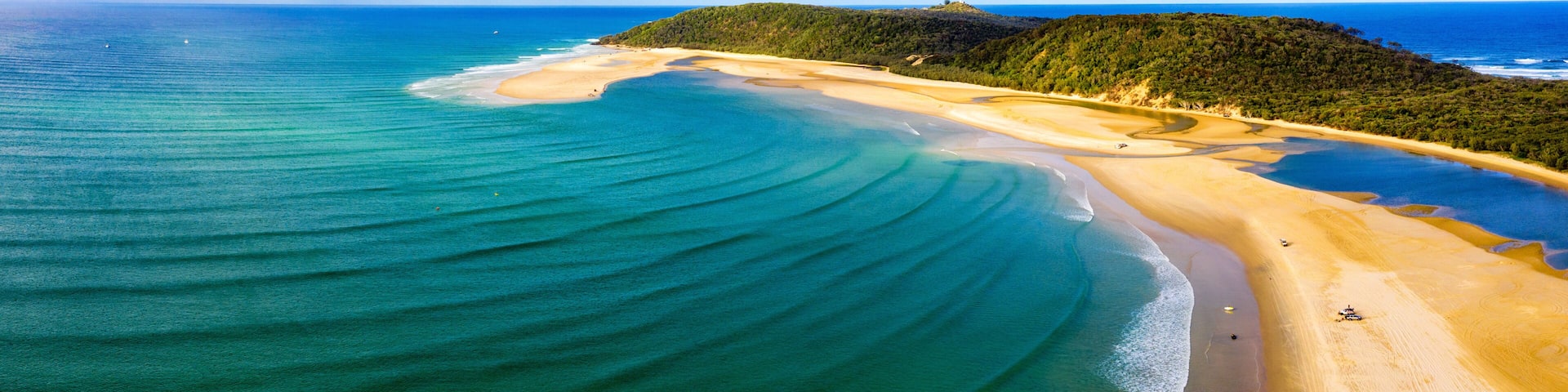 Panorama of Double Island point on the Queensland coast