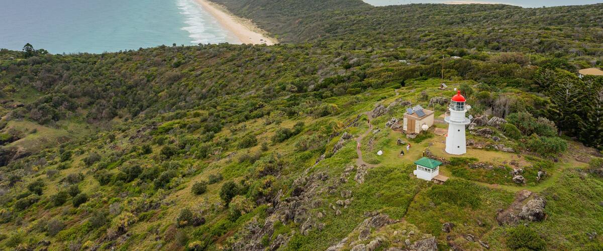 Double Island Point Conservation Park showing landscape views