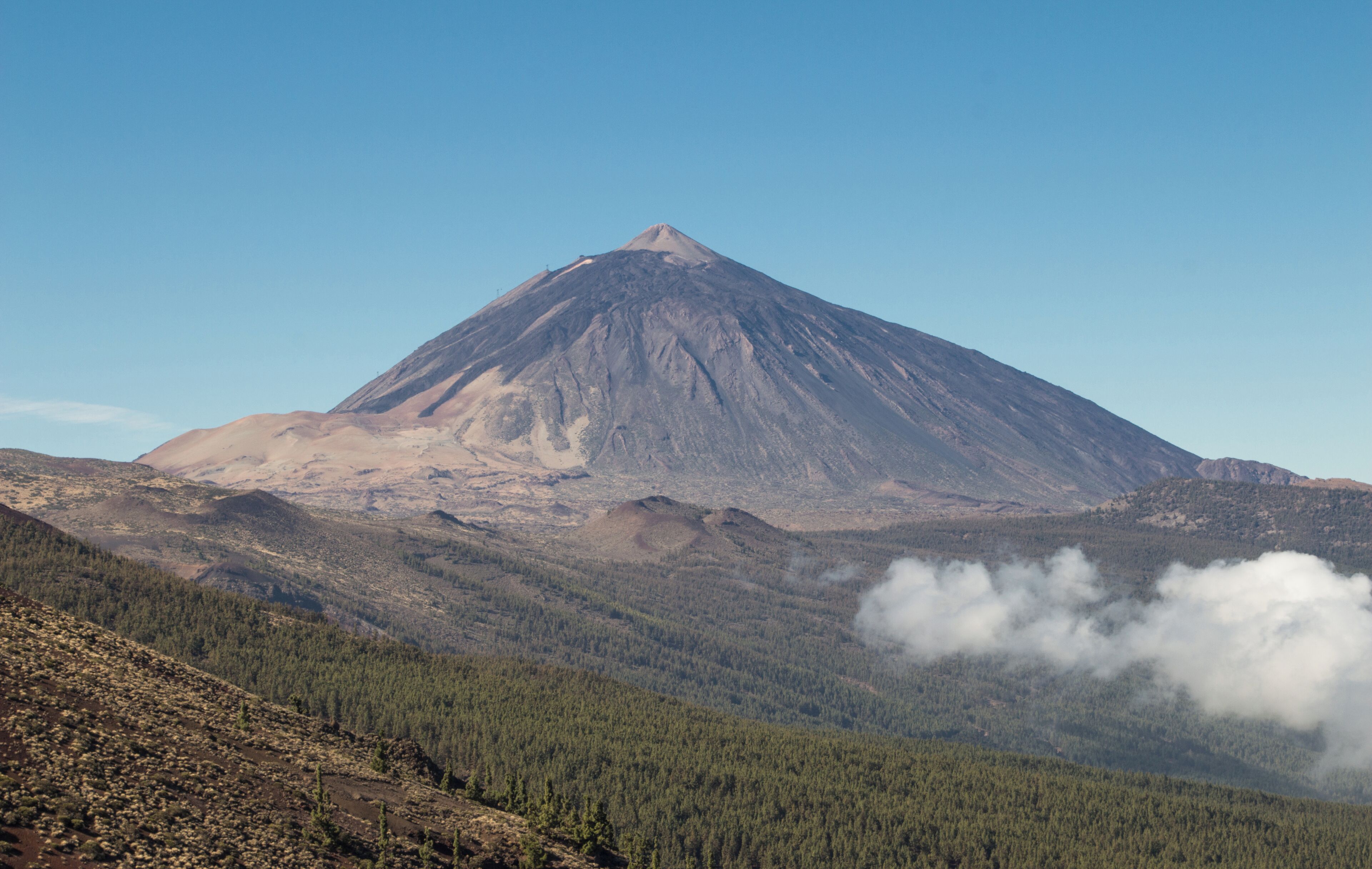 Mt Teide from Camino de Candaleria de la Orotava, Tenerife, Spain