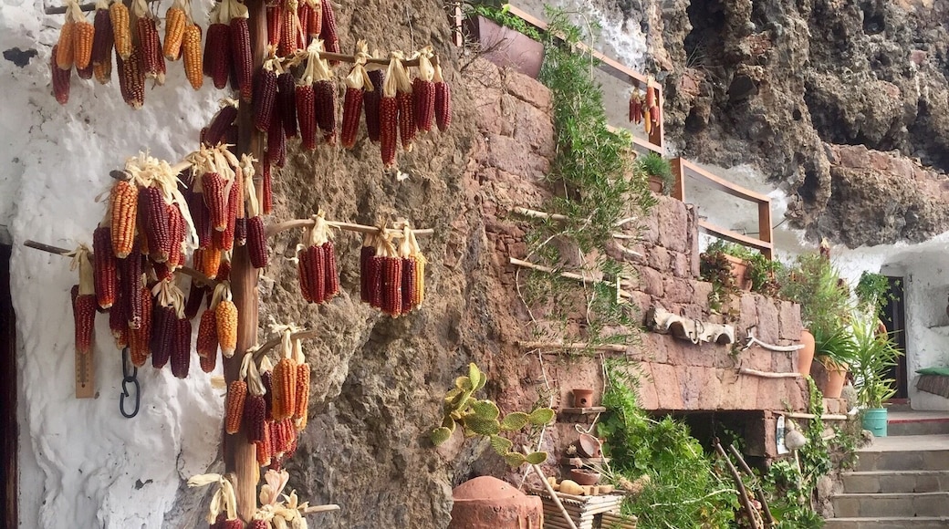Gran Canaria
Traditionally life in the courtyard of the caves, took place mainly in the evenings before dusk. The courtyard was used for many everyday chores, cooking, laundry, shelling almonds, drying figs, cleaning potatoes, toasting maize, and espcially to "talk".