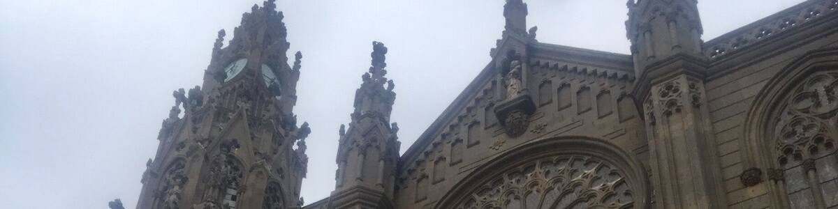 The Church of San Juan Bautista, Gran Canaria.
The construction started on 19 March 1909, and took over 68 years to be built. The Church was opened for the public in 1917, but the construction continued until 1977, when the church was completed.