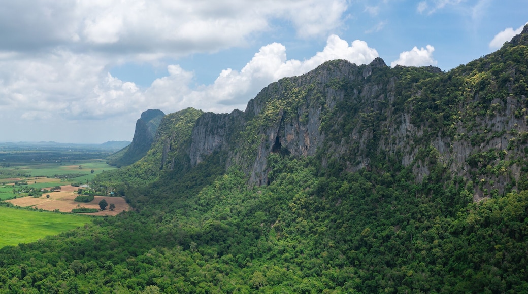 Aerial view of Khao Ta Ngok, Klong Hat District, Sa Kaeo Province, Thailand
