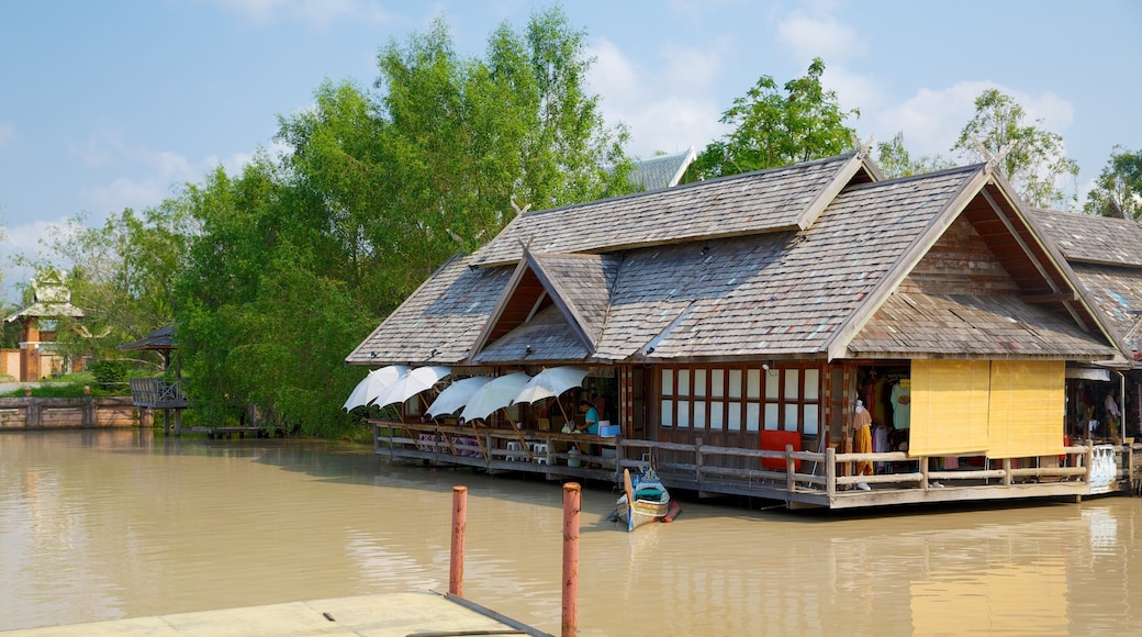 Chonburi which includes a river or creek and markets